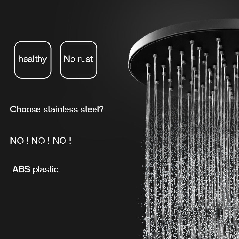Black Fancy Pressurized Shower Shower Head Set