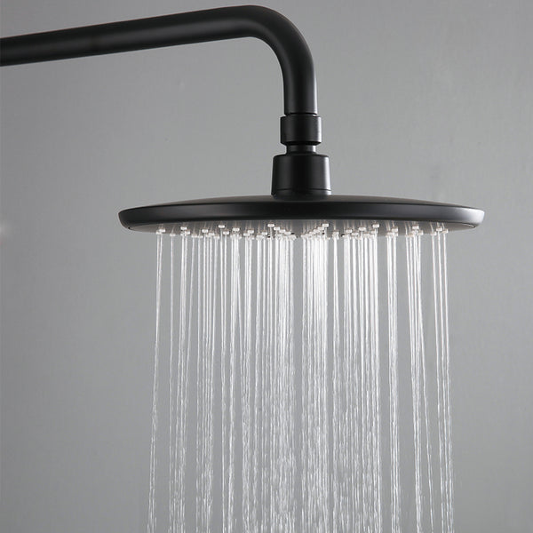 Matte Black Rain Shower Set